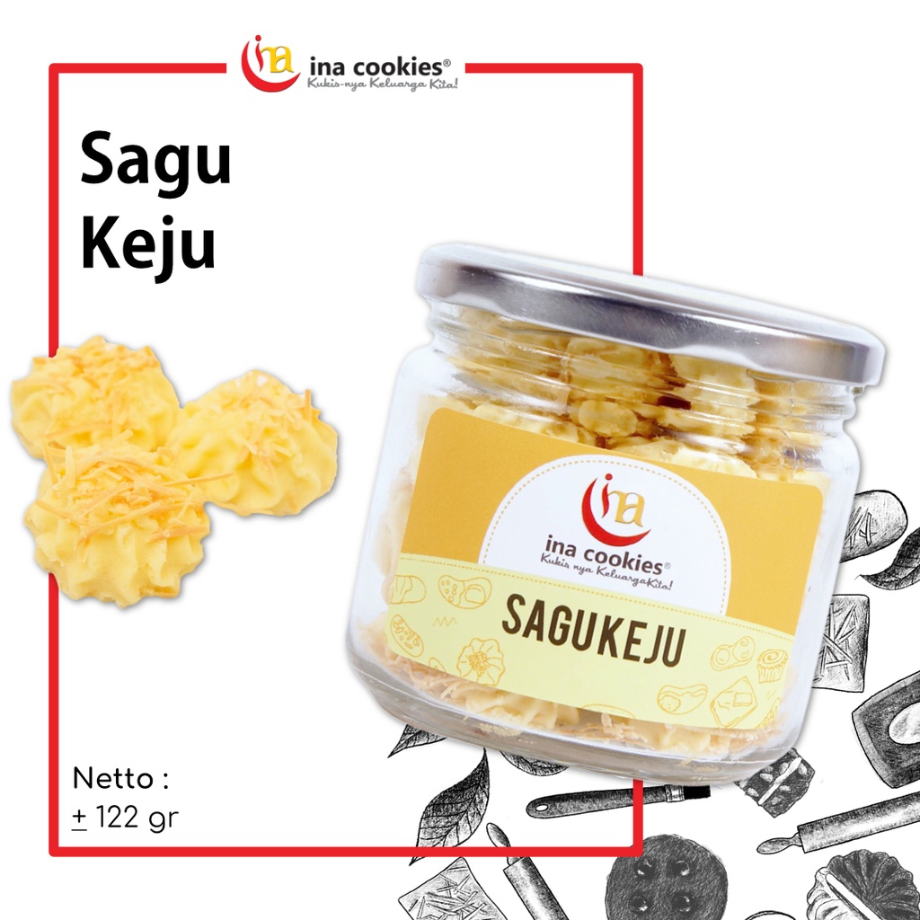 

Ina Cookies Sagu Keju Toples Kue Kering JAR