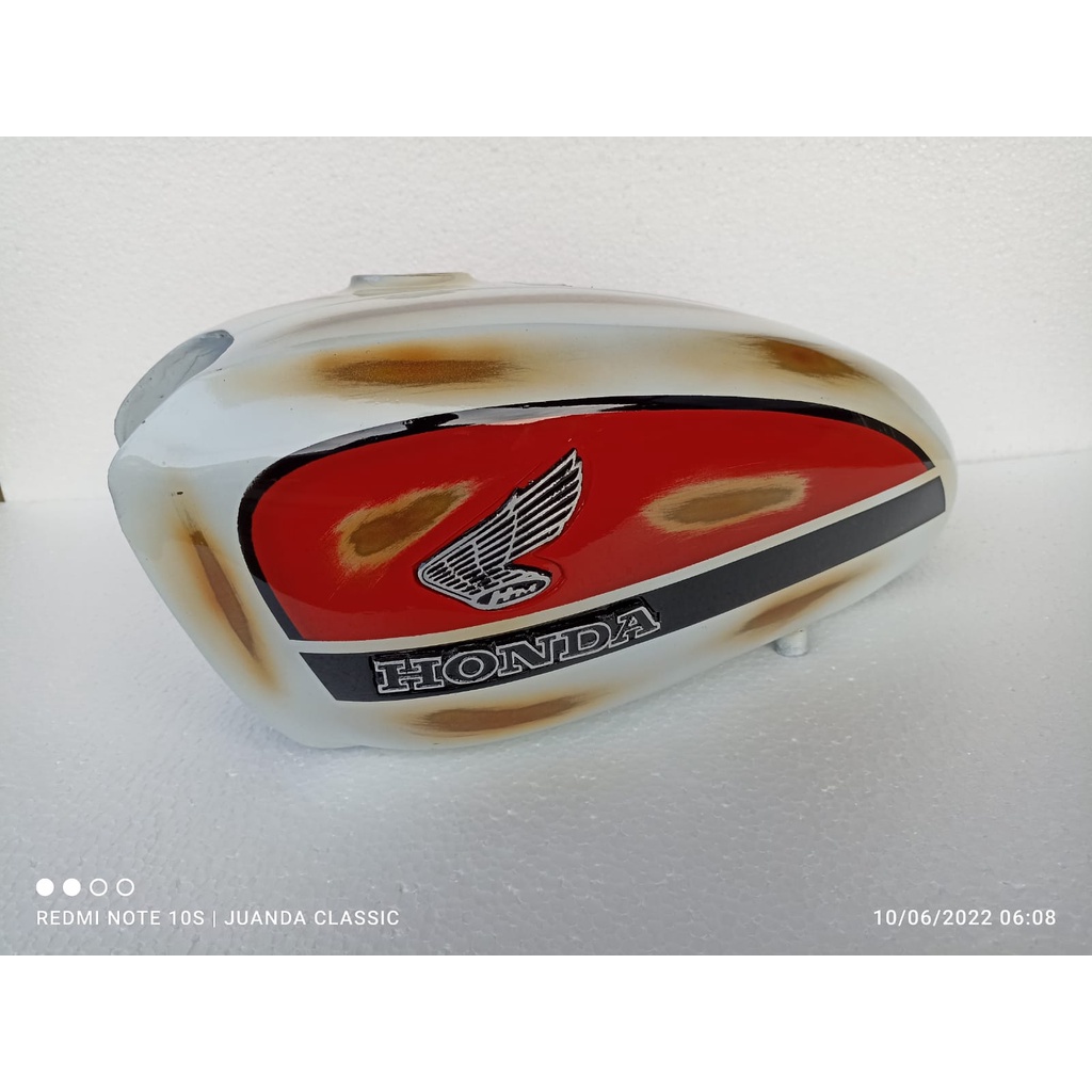 Tangki cb100 pres press doraemon cat model ori original merah