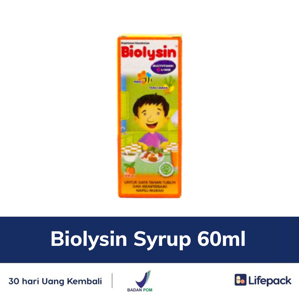 Biolysin Syrup - Vitamin Anak - LIFEPACK-60ml
