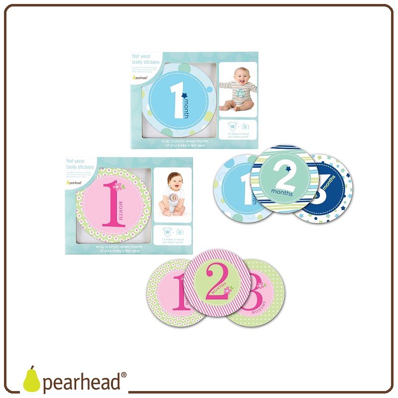 Pearhead Baby Milestone Stickers