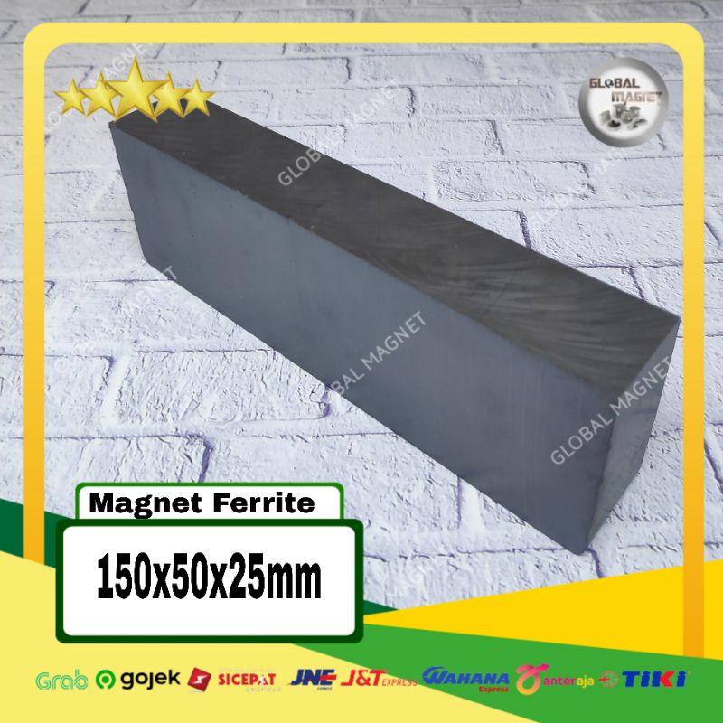 Magnet Balok Ferrite / Magnet Ferrite hitam 150x50x25mm
