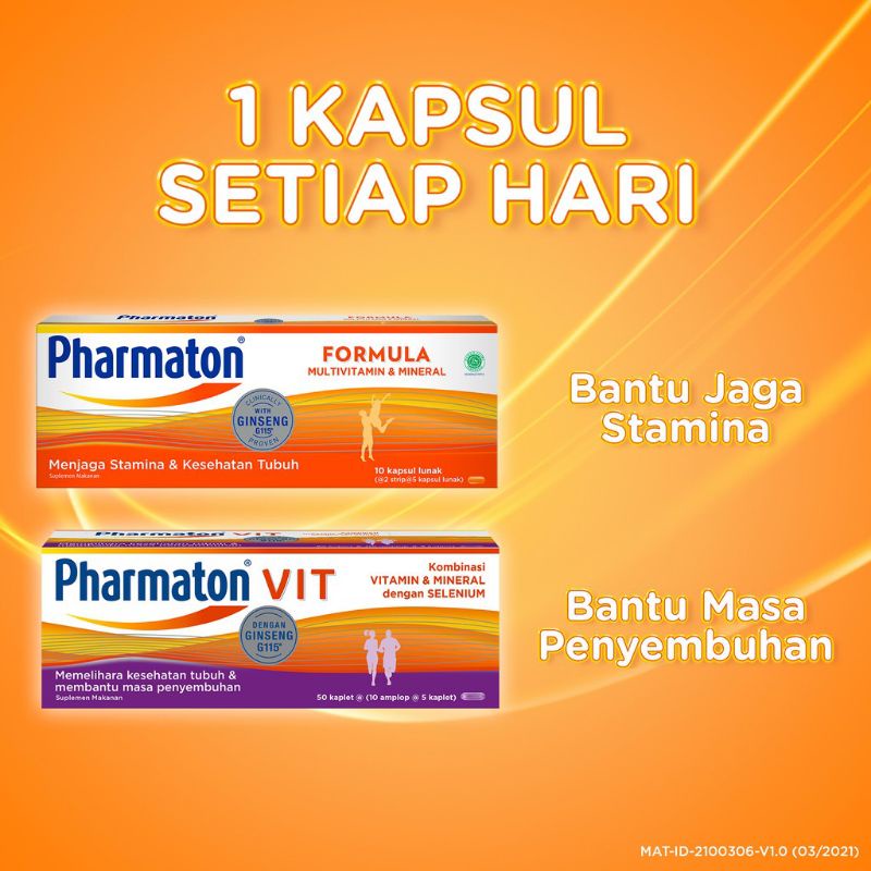Pharmaton Vit, Formula, multivitamin