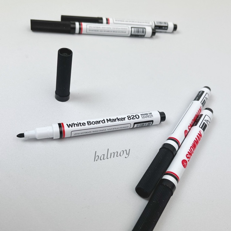 

SPIDOL SNOWMAN WHITE BOARD MARKER 820 WARNA HITAM