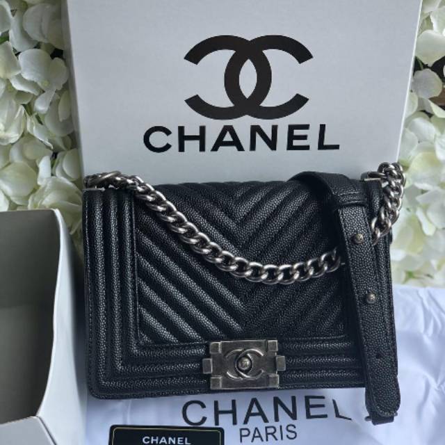 CHANEL BOY MINI TAS WANITA IMPORT PREMIUM MURAH