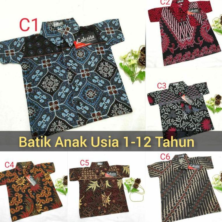 Paling Murah [art. 73698] Baju Batik Anak Laki Laki Umur 1-12 Tahun Terbaru / Atasan Hem Kemeja Lengan Pendek Ana xm9YwddIyqo6zMA