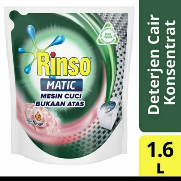 Rinso Matic Cair Top Load 1,6 1600 1.6 Liter Bukaan Atas MURAH Murah ORIGINAL Original