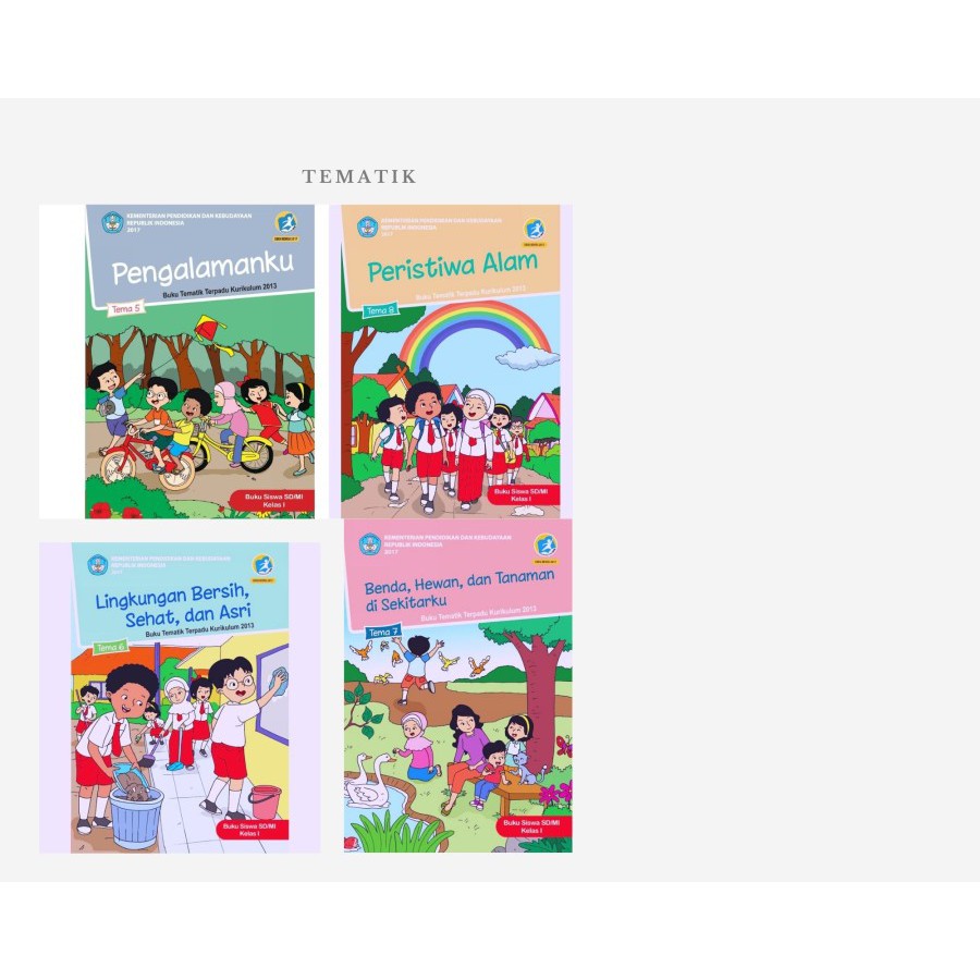 BUKU PAKET TEMATIK SD  KELAS 1 TEMA 5-8