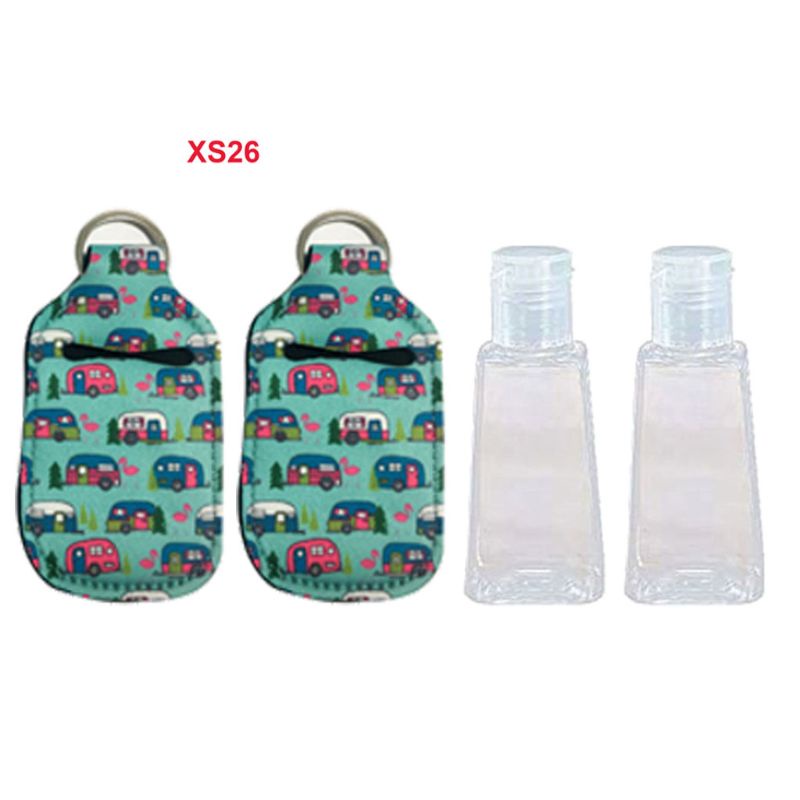 Zzz 30ml Botol Hand Sanitizer Kunci Gesper Kulit Cover Kepala Reusable Bottle Hand Washing Storage Cover