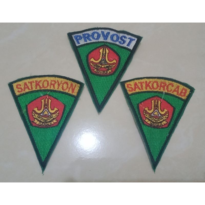 badge bordir provost banser,satkoryon ,satkorcab