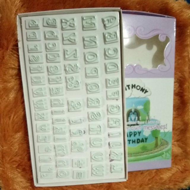 Jem Alphabet Cutter Kw Cetakan Huruf Fondant Puding