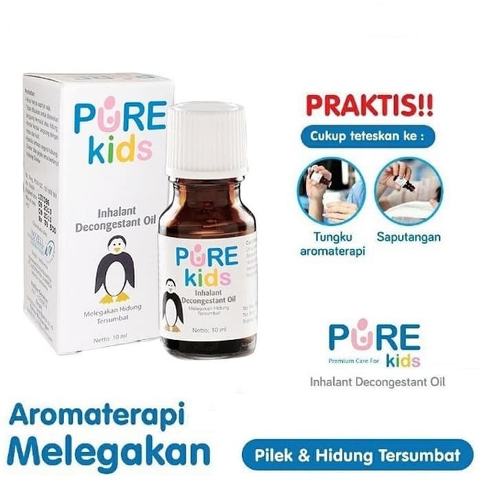 Pure Kids Inhalant Decongestant Oil 10ml / Obat Hidung Tersumbat-6