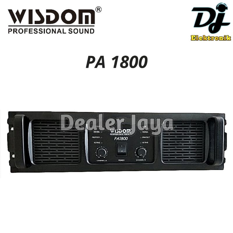 Power Amplifier Wisdom PA 1800 / PA1800 - 2 channel