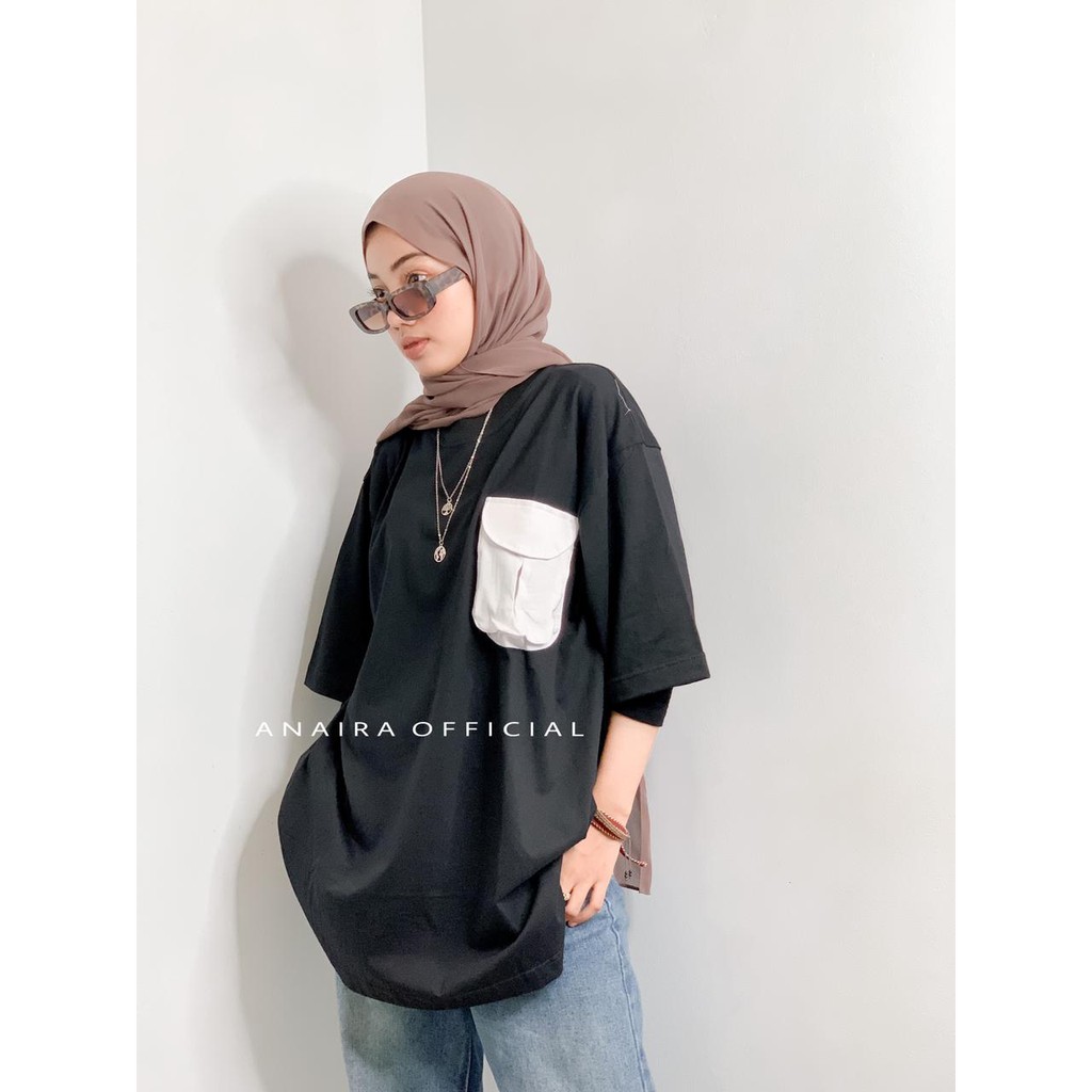 KAOS OVERSIZE SAKU KOMBI WANITA TERBARU