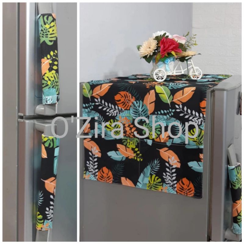 Cover Pegangan Kulkas, Sarung Gagang Kulkas Dua Pintu, Pegangan Kulkas