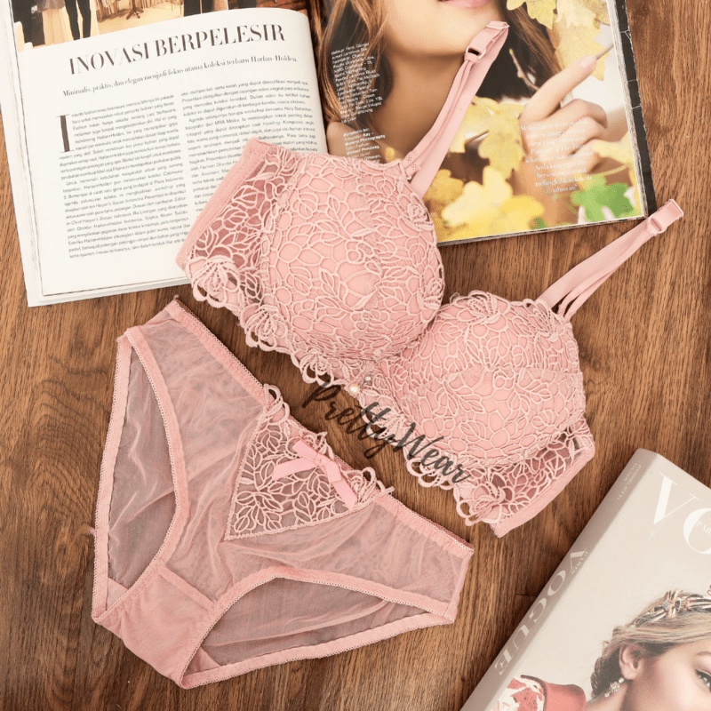 Jual Push Up Bra Set Prettywear Cup A B M25 Shopee Indonesia