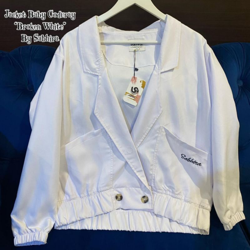 Jaket Sabhira_Co Matt Baby coduroy Premium aplikasi bordir&kancing