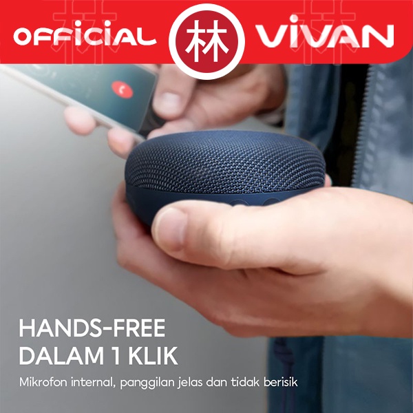 VIVAN VS2 Fabric Bluetooth Speaker IPX6 Waterproof