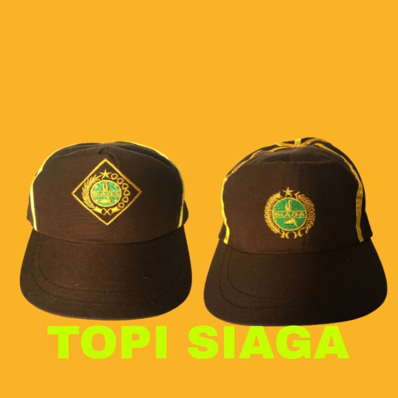 Topi Siaga Bordir Pramuka ~per pcs~ / Topi Siaga Pramuka / Topi Pramuka SD