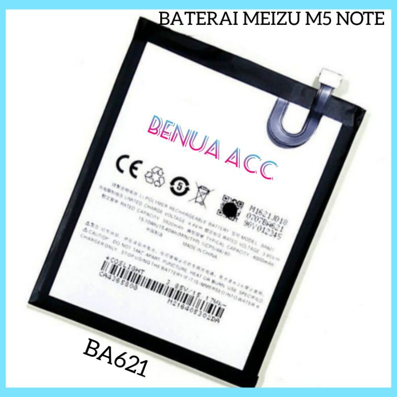 Baterai Batre Battery Meizu M5 Note BA621