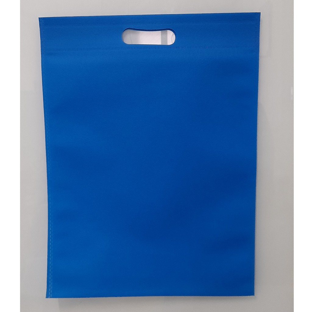 

(Kodi) Tas Press Spunbound Oval Goodie Bag Tas Belanja Warna Biru Turkis 30 cm x 40 cm