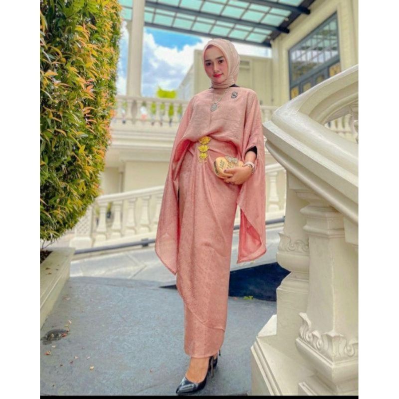 BISA COD | SETELAN MODEL LAYANG | SET LAYANG BAHAN VISCOSE | SET LAYANG ROK LILIT LACE MURAH