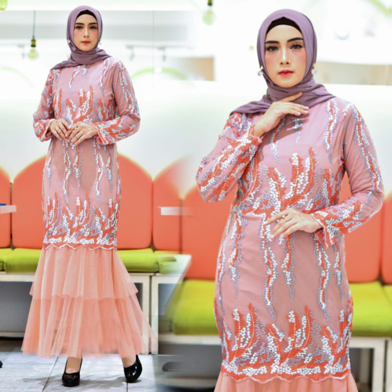 GAMIS DUYUNG TUTU CAYRA//GAMIS PESTA//GAMIS//GAMIS TILLE//GAMIS KONDANGAN//FASHION MUSLIM//BAJU PESTA//GAMIS TERBARU//BY PELAMINAN BIRU