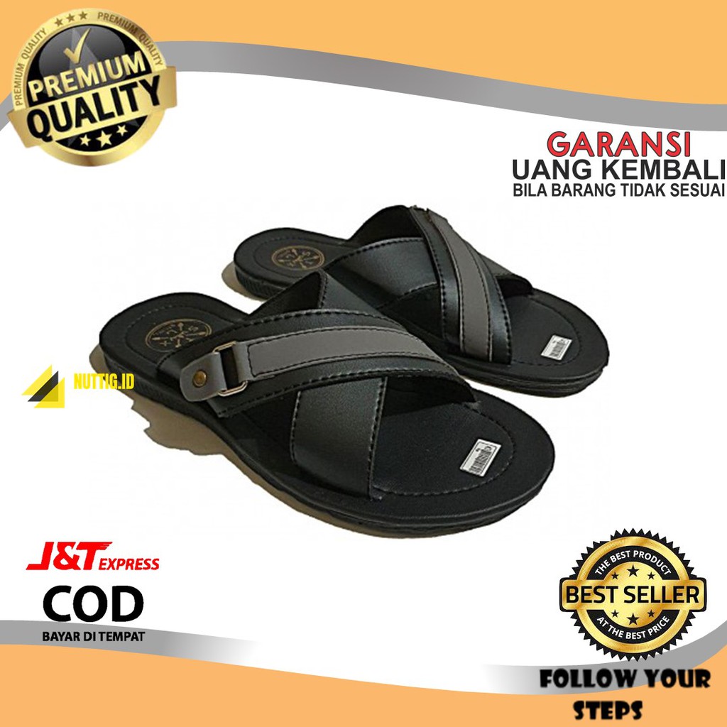 Sandal Pria Slide Selop Casual Formal Sendal Selop Keren Kasual Pria Klasik Cowok Dewasa Original