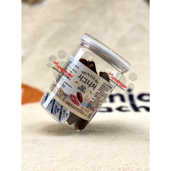 korea signature dog sausage duck 200 gr - treats snack cemilan sosis anjing