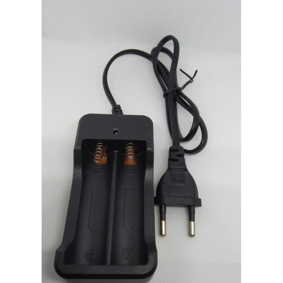 Tempat Charger Batere 18650 2 slot Kabel panjang kabel 70cm ACC