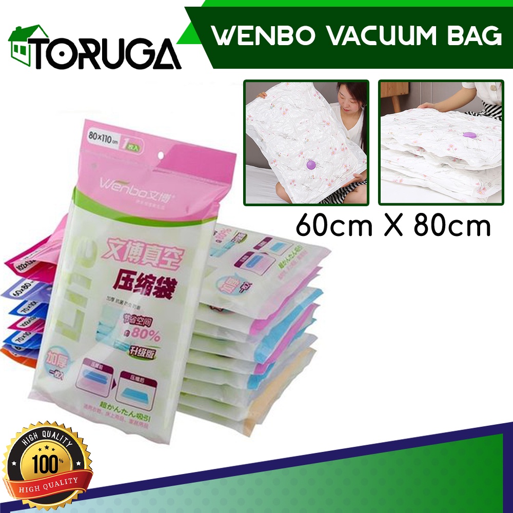 Vacum Bag Wenbo Refill Vakum Plastik Penghemat Tempat Storage Koper