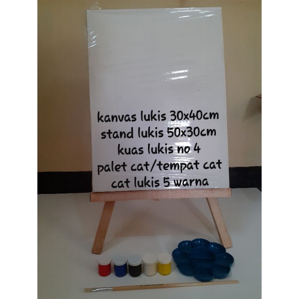 

kanvas lukis set perlengkapan melukis