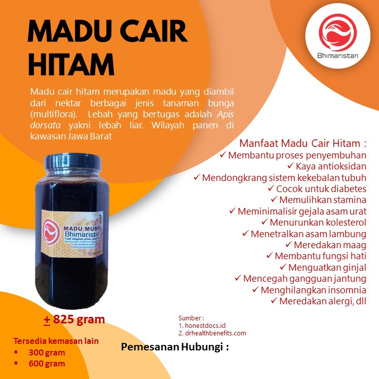 

Madu Hitam Bhimaristan 825 Gram