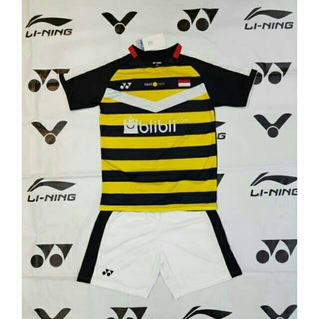 Baju setelan Badminton anak Yonex Y.134 kuning