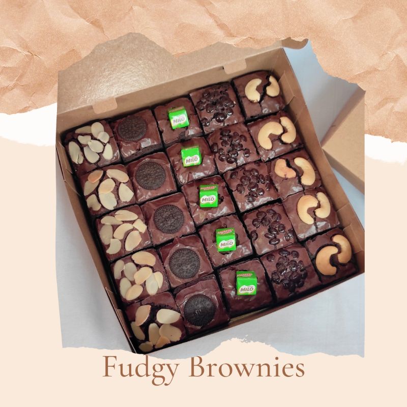 

Fudgy brownies 20x20 / Brownies Panggang / hampers / cake hampers lebaran/ brownies coklat sekat