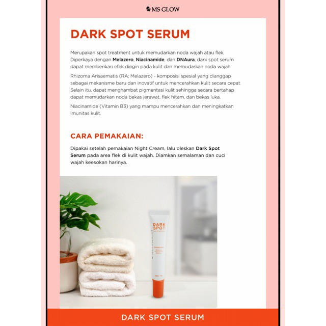 Ms Glow Dark Spot Original Treatment Jerawat
