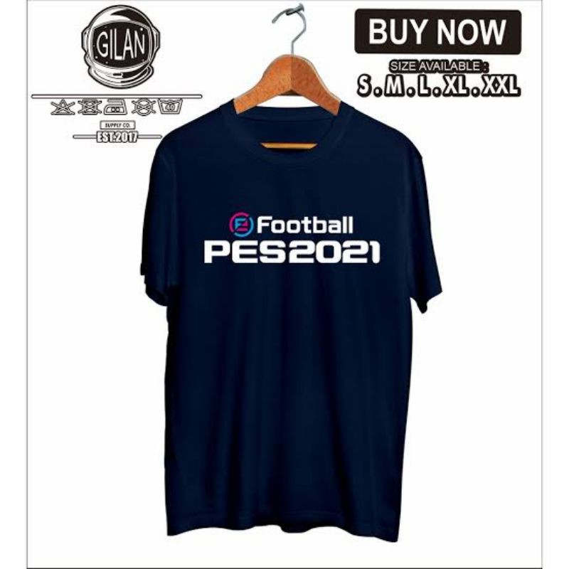 baju kaos pes 2021 BAHAN KATUN COMBAD 30S BEST QUALITY
