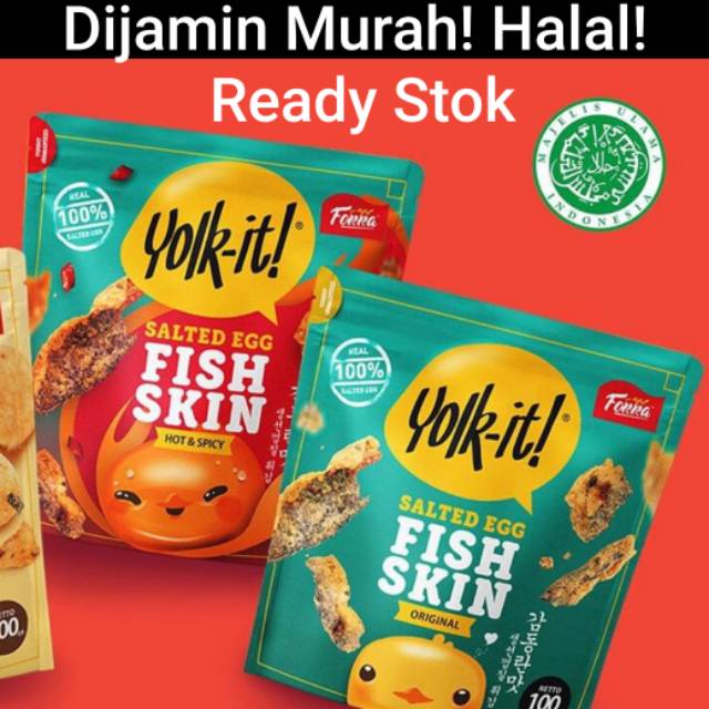 Yolk it salted egg fish skin ori / spicy