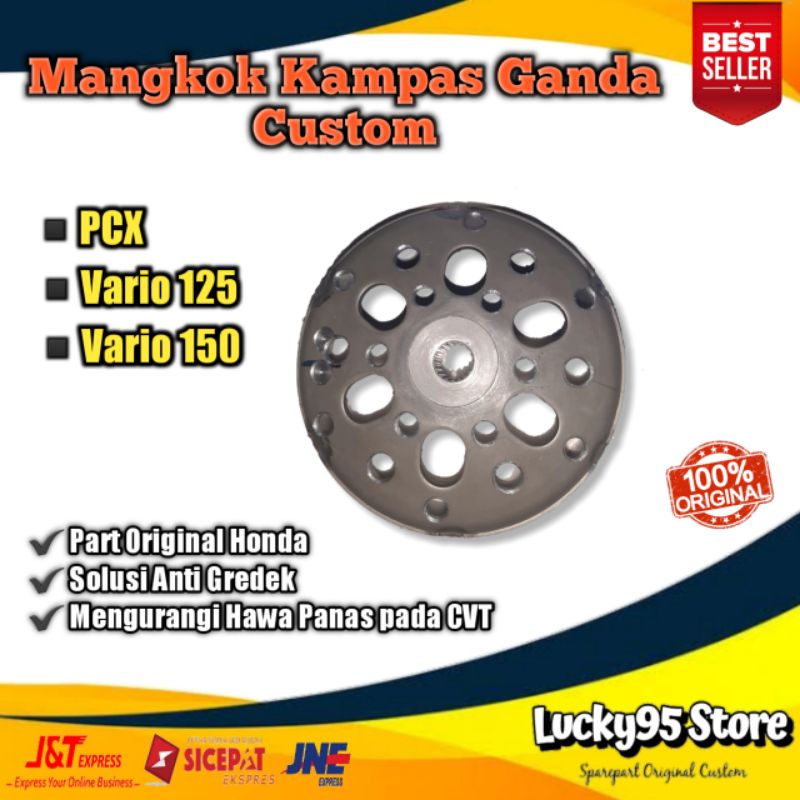 Kampas Ganda Vario Mangkok Kampas Ganda VARIO 125/150 PCX 150/LOKAL mangkok ganda racing custom