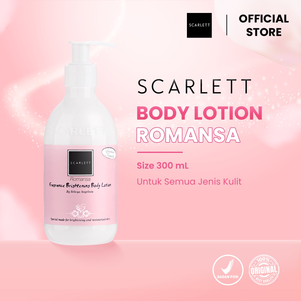Scarlett Whitening Body Lotion Romansa