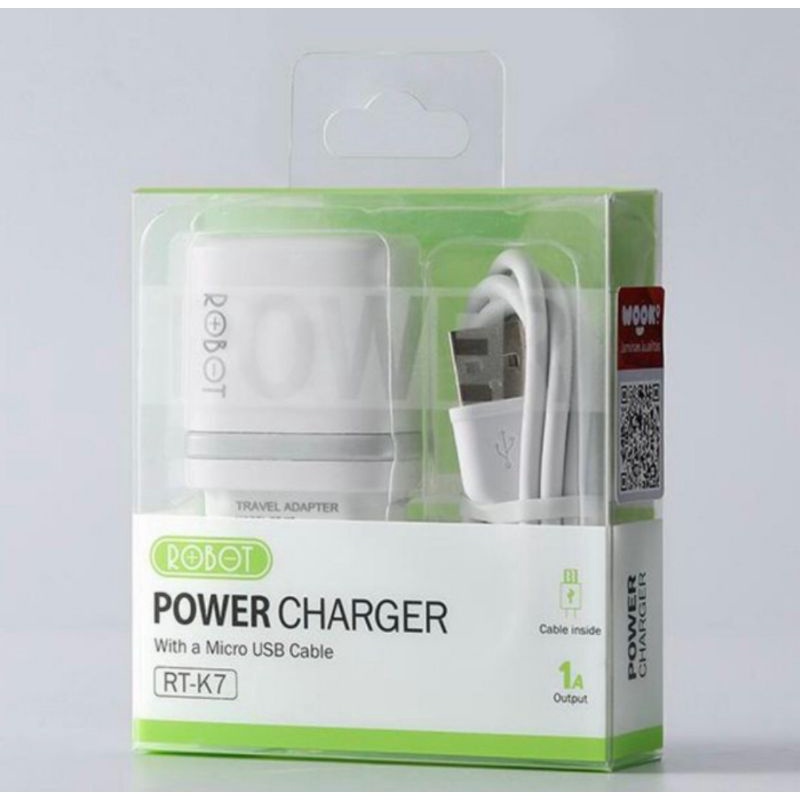 Charger Robot RT-K7 Micro USB Power Charger Original