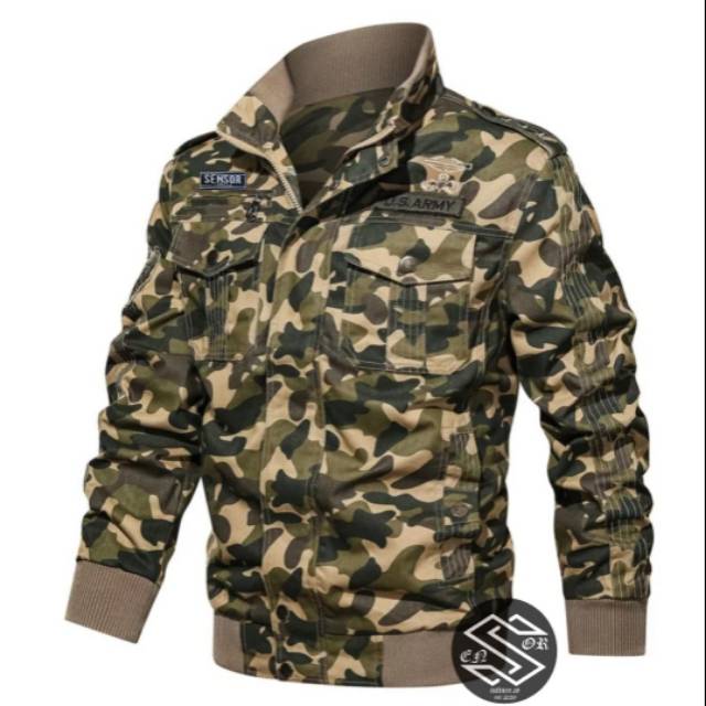 PROMO jaket bomber camo / jaket bomber army / jaket bomber pria / bomber elegant camo