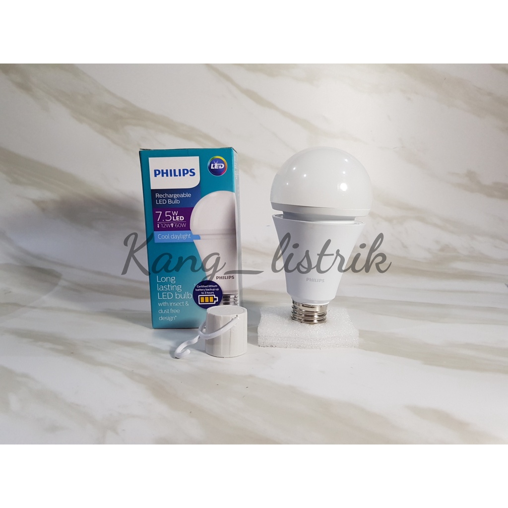 Philips Lampu LED Emergency Rechargeable 7,5W / Lampu Emergency Philips 7.5W