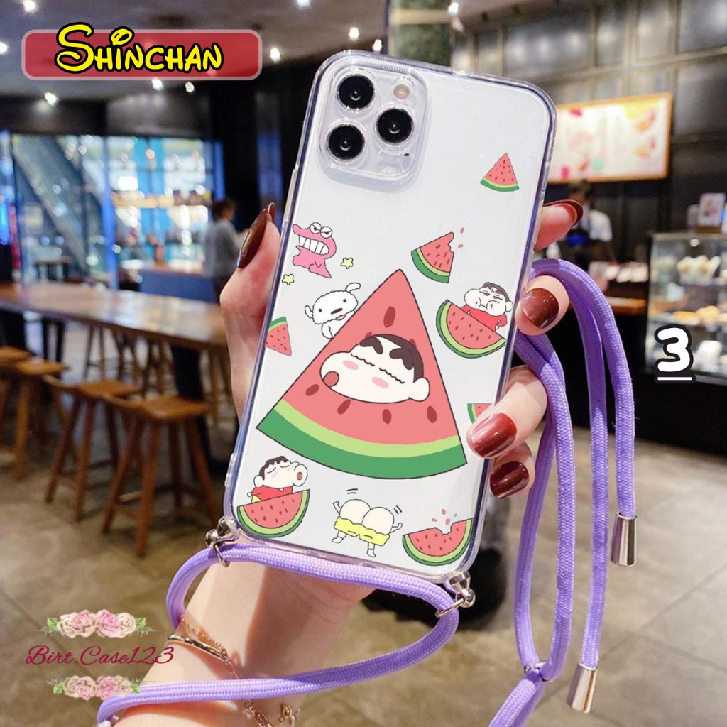 Softcase Slingcase Lanyard Bening SHINCHAN Oppo A92s Reno 2 2z 2f 3 A91 4 4f 5 Pro BC4498