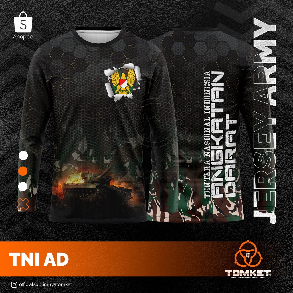 Baju Jersey Full Printing TNI AD-10