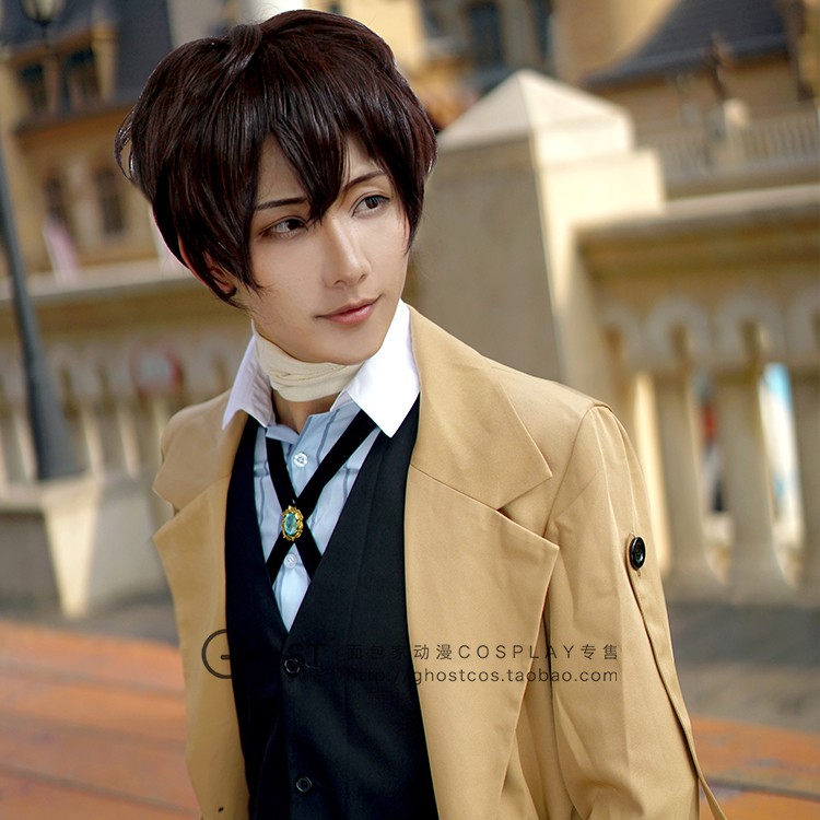 Costume Halloween Kostum Pesta WIG GHOSTCOS STRAY DOGS OSAMU DAZAI