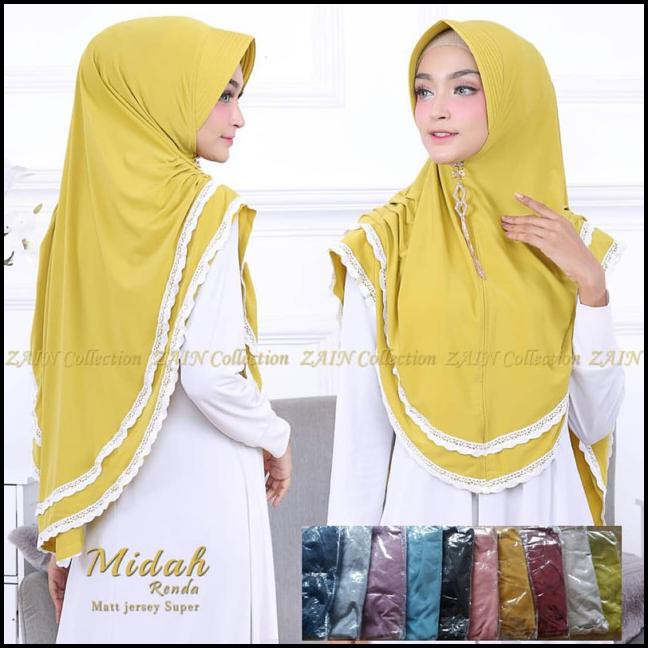 Khimar Midah Renda