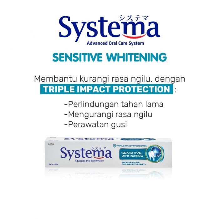 SYSTEMA SENSITIVE WHITENING 105g PASTA GIGI