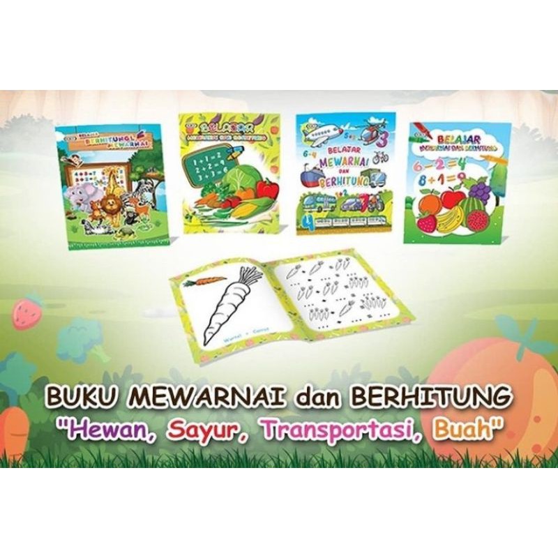 

Buku mewarnai & berhitung kiky