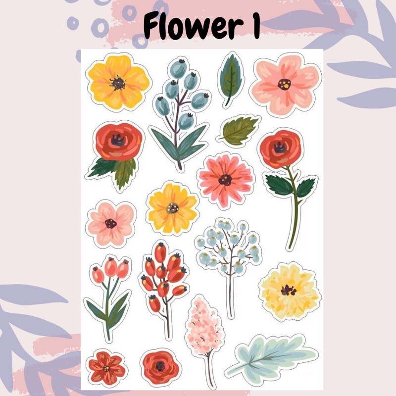 Sticker Tumblr Aesthetic Floral Flower Laptop estetik