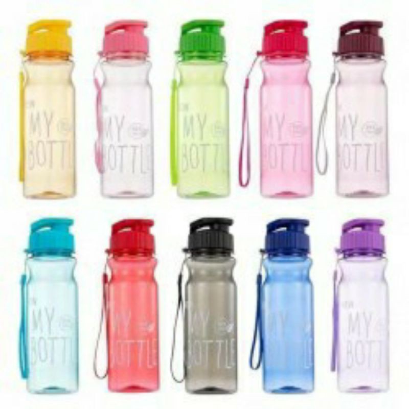 MY BOTTLE TALI TUTUP KLIK WARNA / Botol tali tutup klik / My Bottle New
